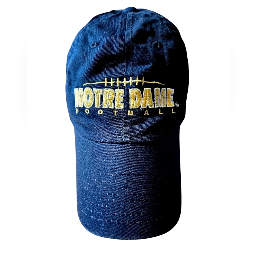 NOTRE DAME Fighting Irish VINTAGE Blue Baseball Ball Cap Hat- OS